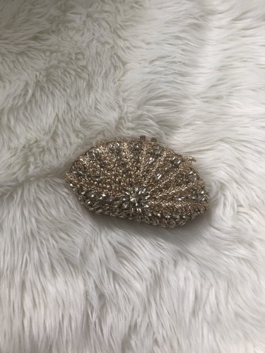 Gold Clutch and White & Gold accessories