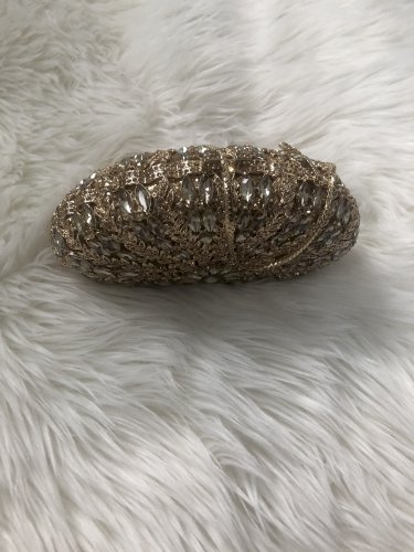 Gold Clutch and White & Gold accessories