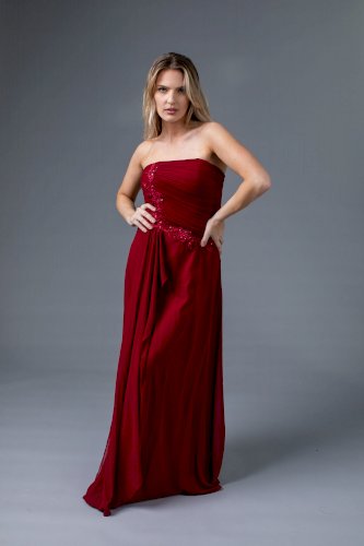 Ever Pretty Burgundy Dress