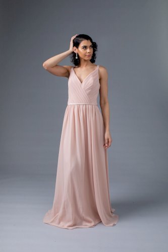 Sorella Vita Blush V-neck Bridesmaid Dress 8614