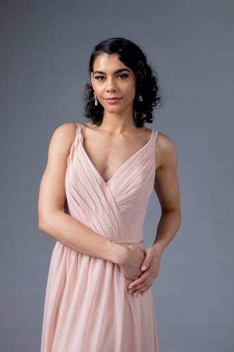 Sorella Vita Blush V-neck Bridesmaid Dress 8614