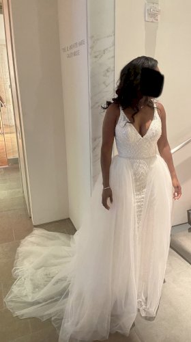 Angelina Faccenda Wedding Gown with Tulle Overskirt