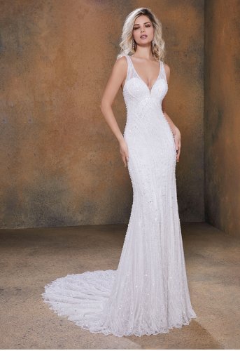 Angelina Faccenda Wedding Gown with Tulle Overskirt